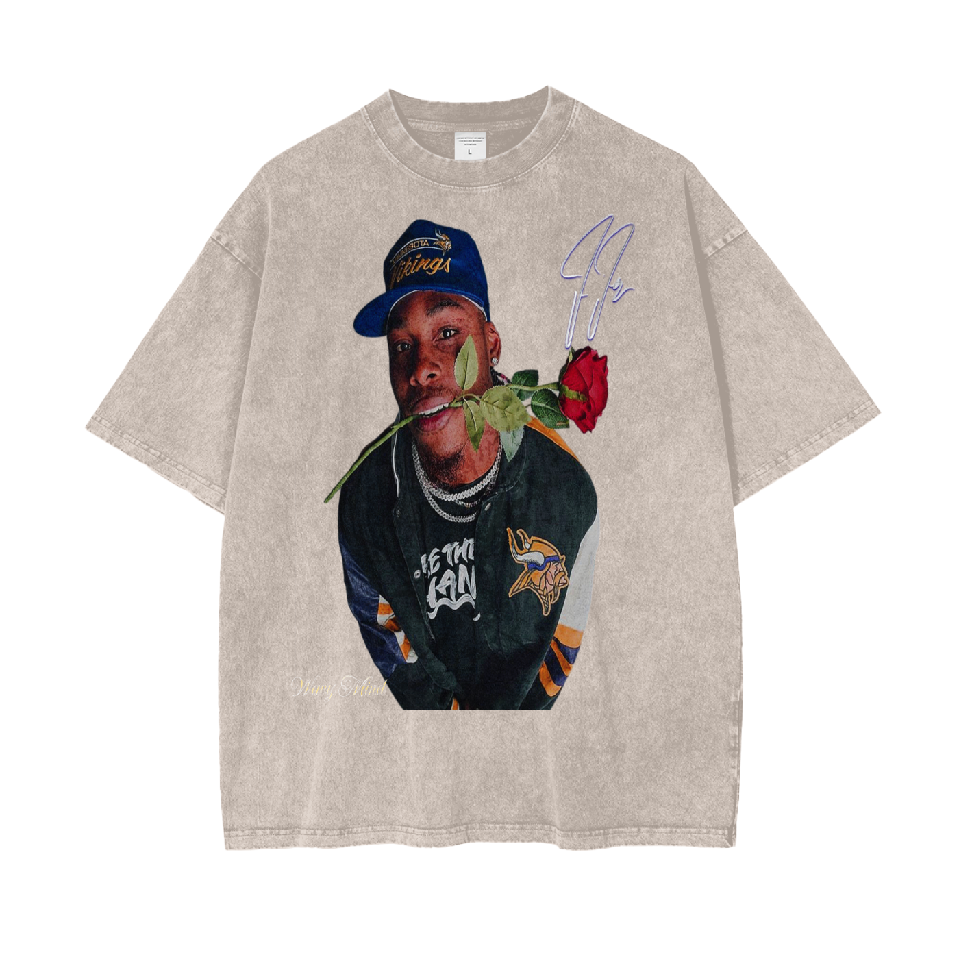 Vintage Jefferson Oversize Snow Washed T-Shirt