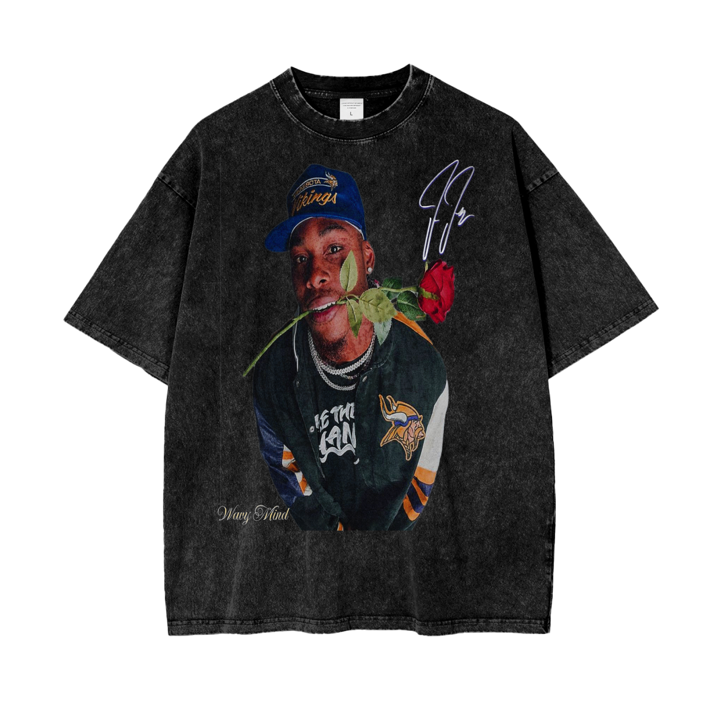 Vintage Jefferson Oversize Snow Washed T-Shirt