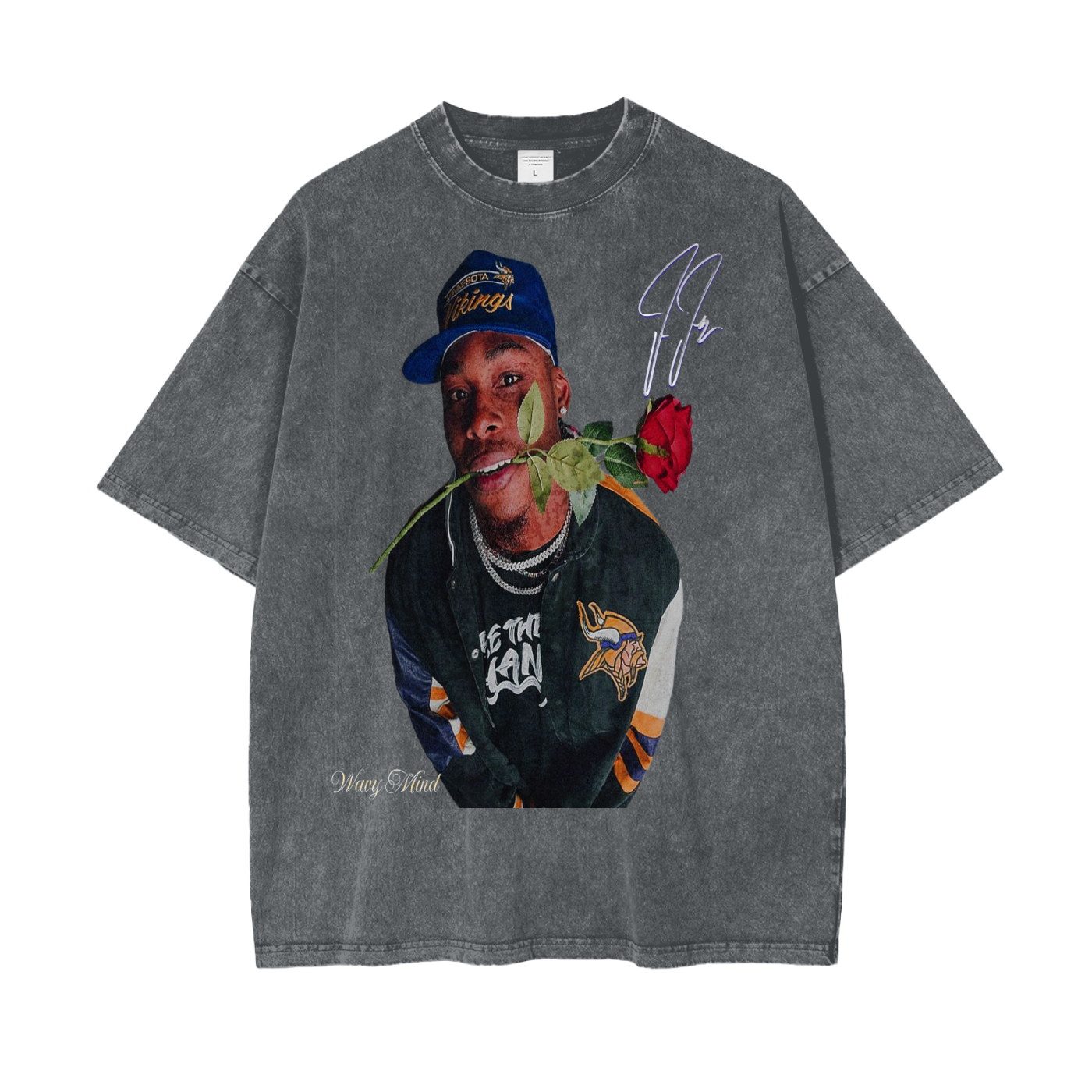 Vintage Jefferson Oversize Snow Washed T-Shirt